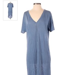 Stateside Blue Cotton Shift Dress, M
